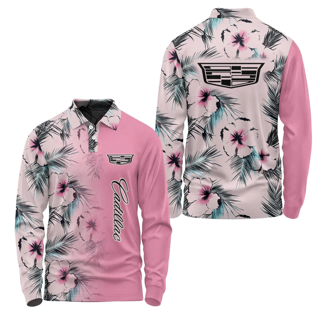 Cadillac Long Sleeve Polo SHW056