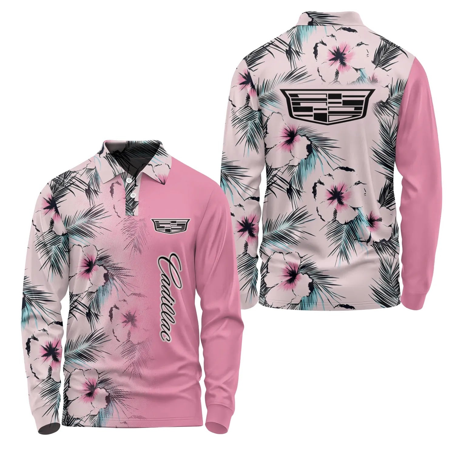 Cadillac Long Sleeve Polo SHW056