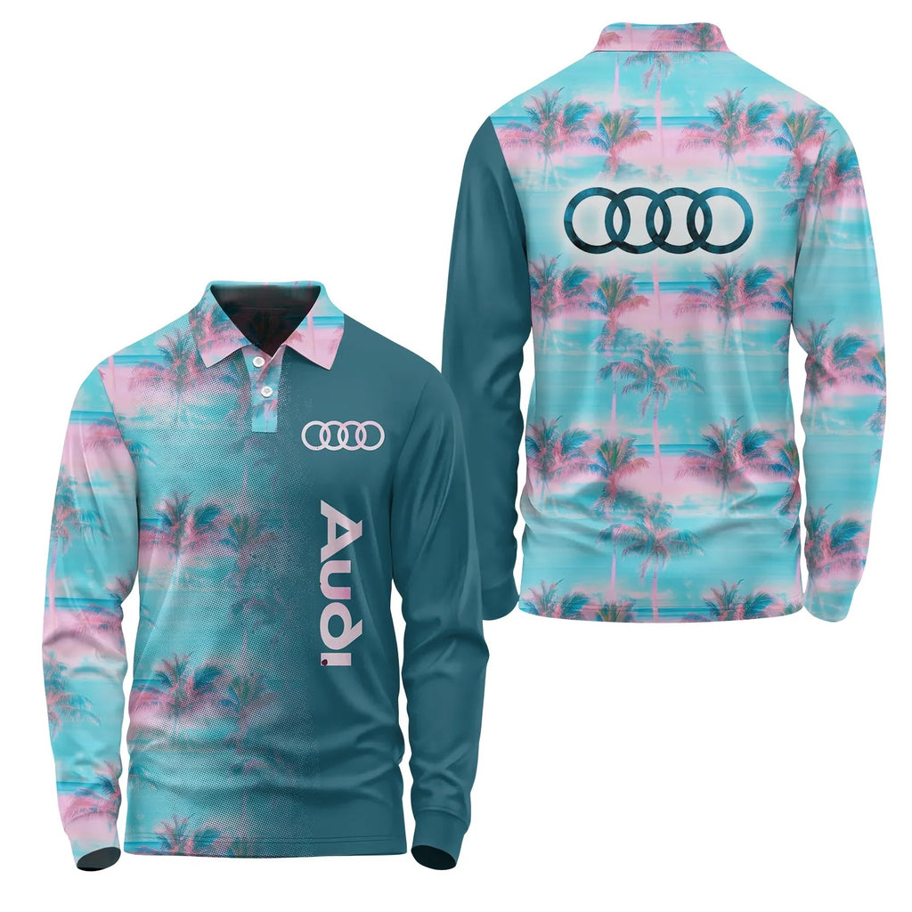 Audi Long Sleeve Polo SHW058