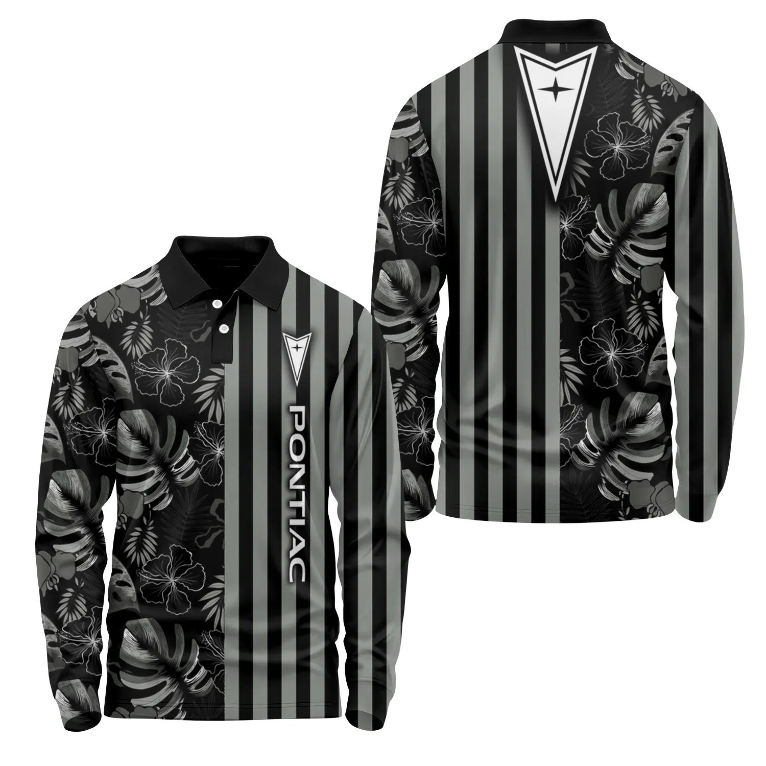 Pontiac Long Sleeve Polo SHW040
