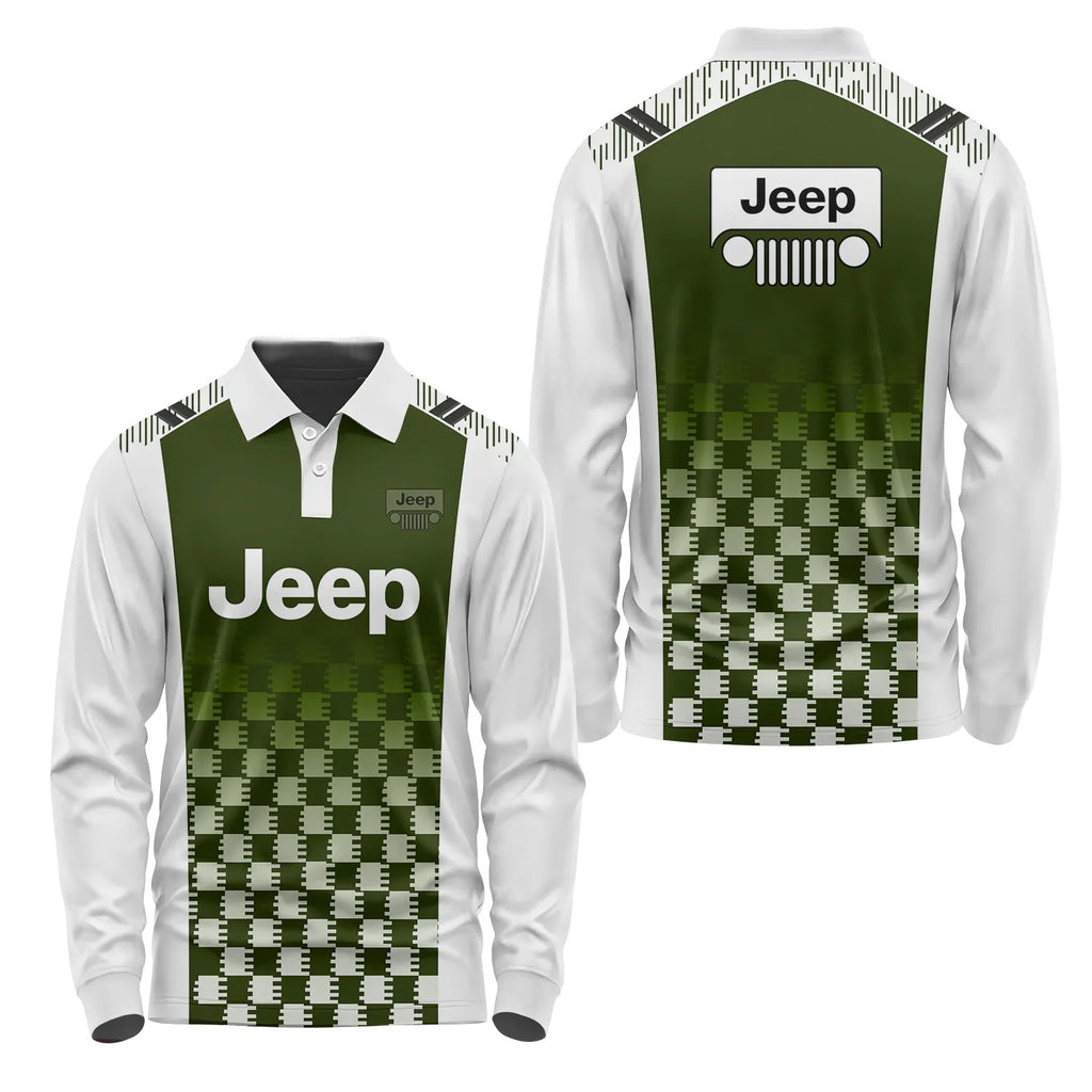 Jeep Long Sleeve Polo SC063