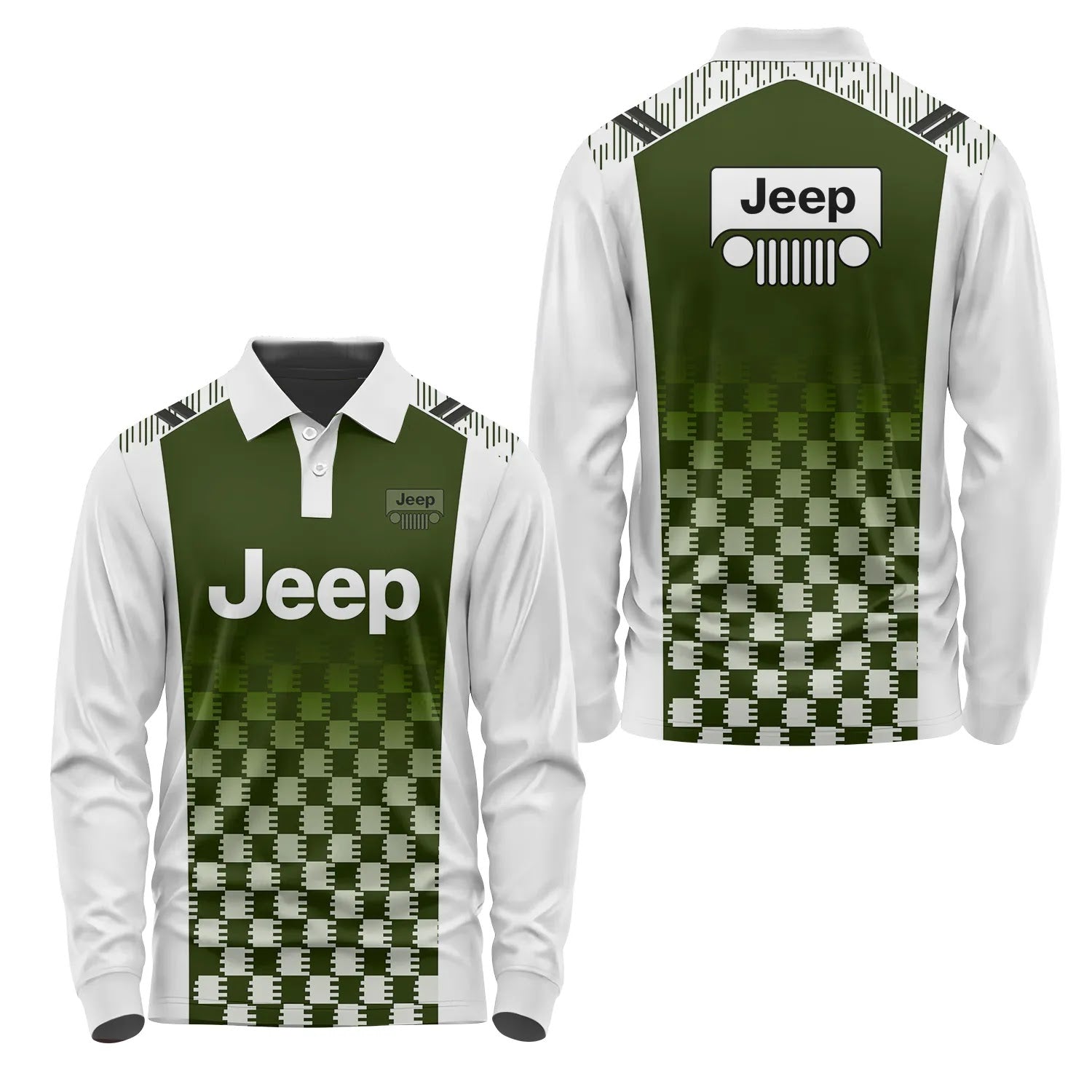 Jeep Long Sleeve Polo SC063