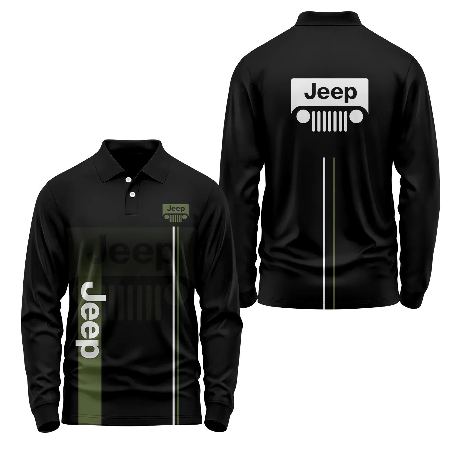 Jeep Long Sleeve Polo SC077