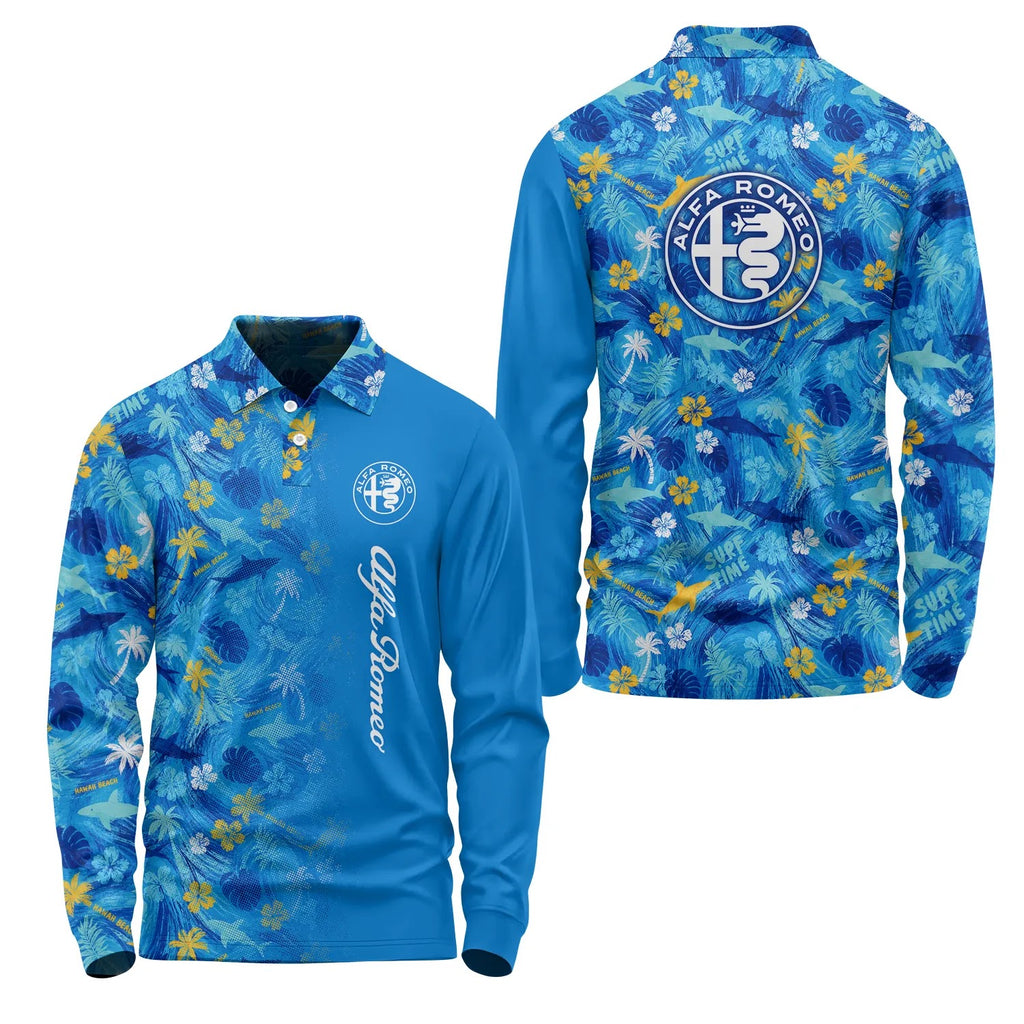 Alfa Romeo Long Sleeve Polo SHW027
