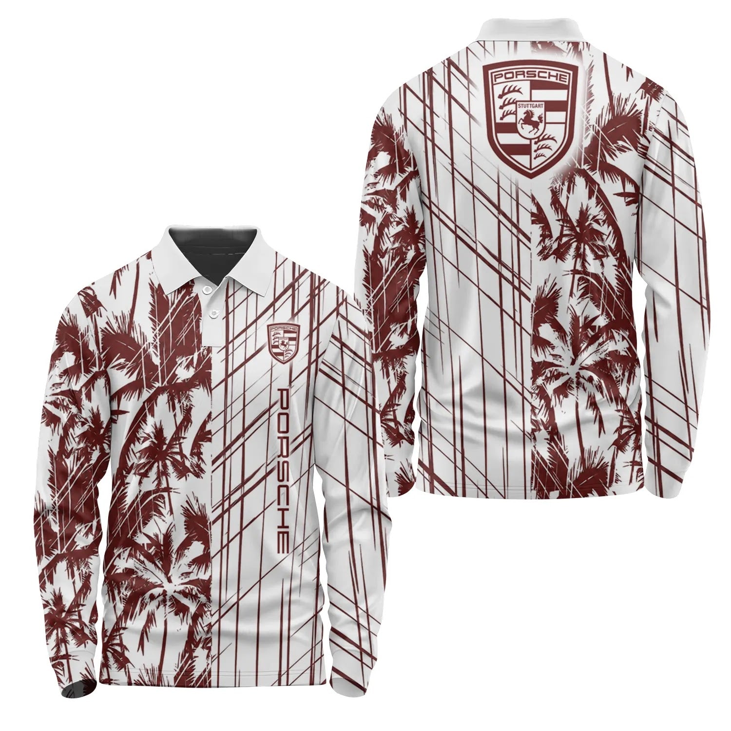Porsche Long Sleeve Polo SHW041