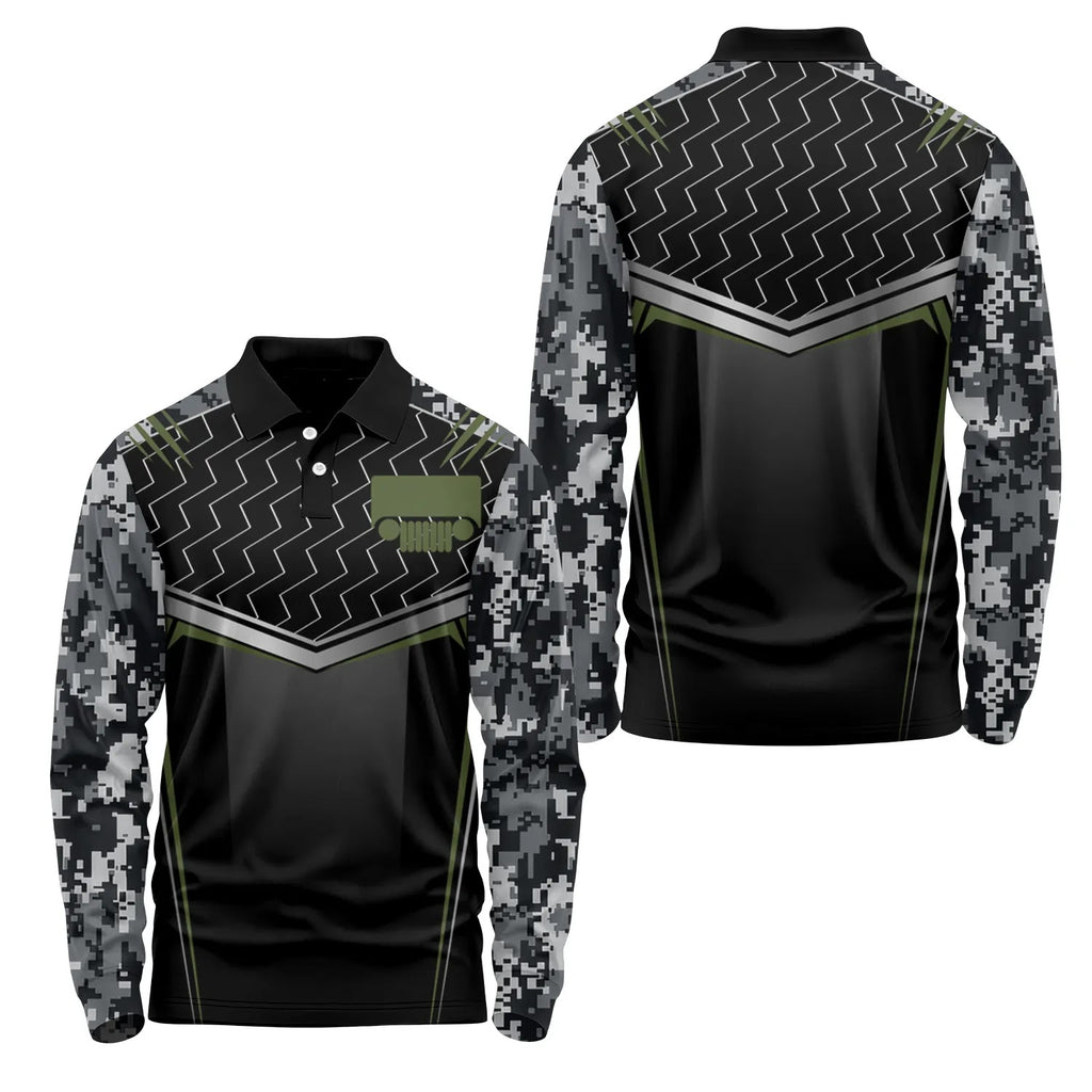 Jeep Long Sleeve Polo SC115