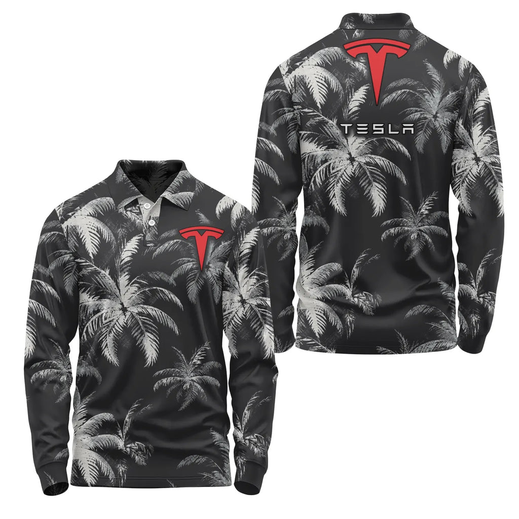 Tesla Long Sleeve Polo SC112