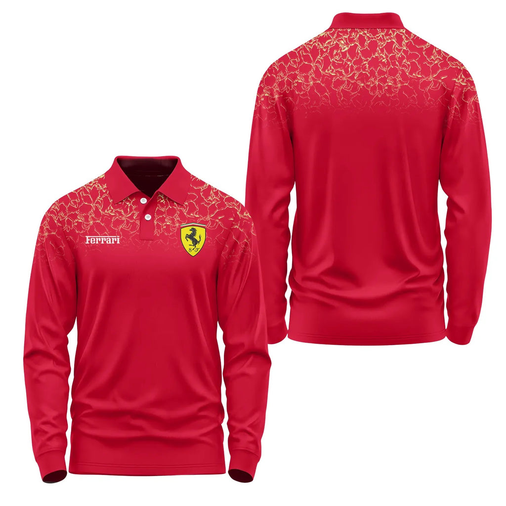 Ferrari Long Sleeve Polo SC108