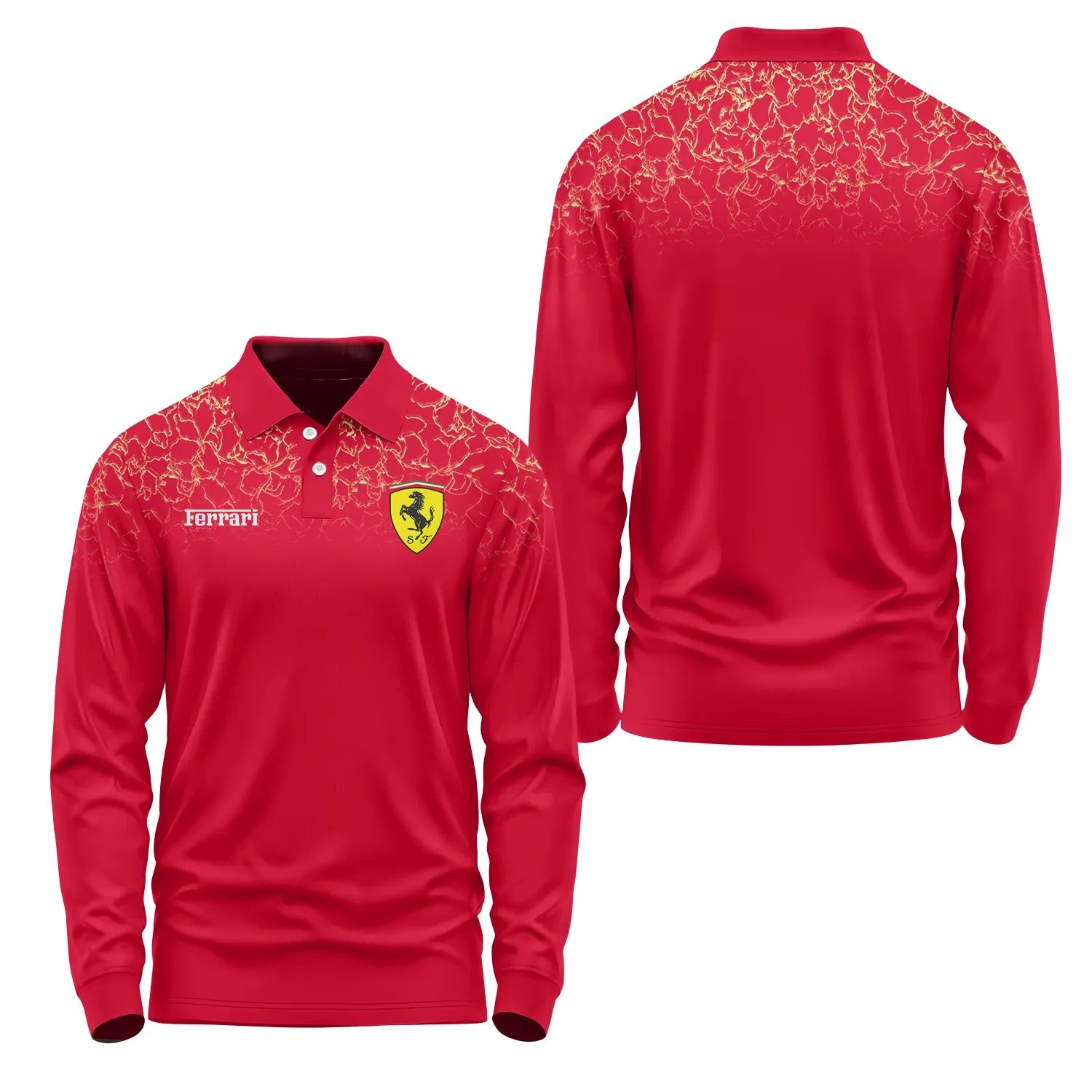 Ferrari Long Sleeve Polo SC108