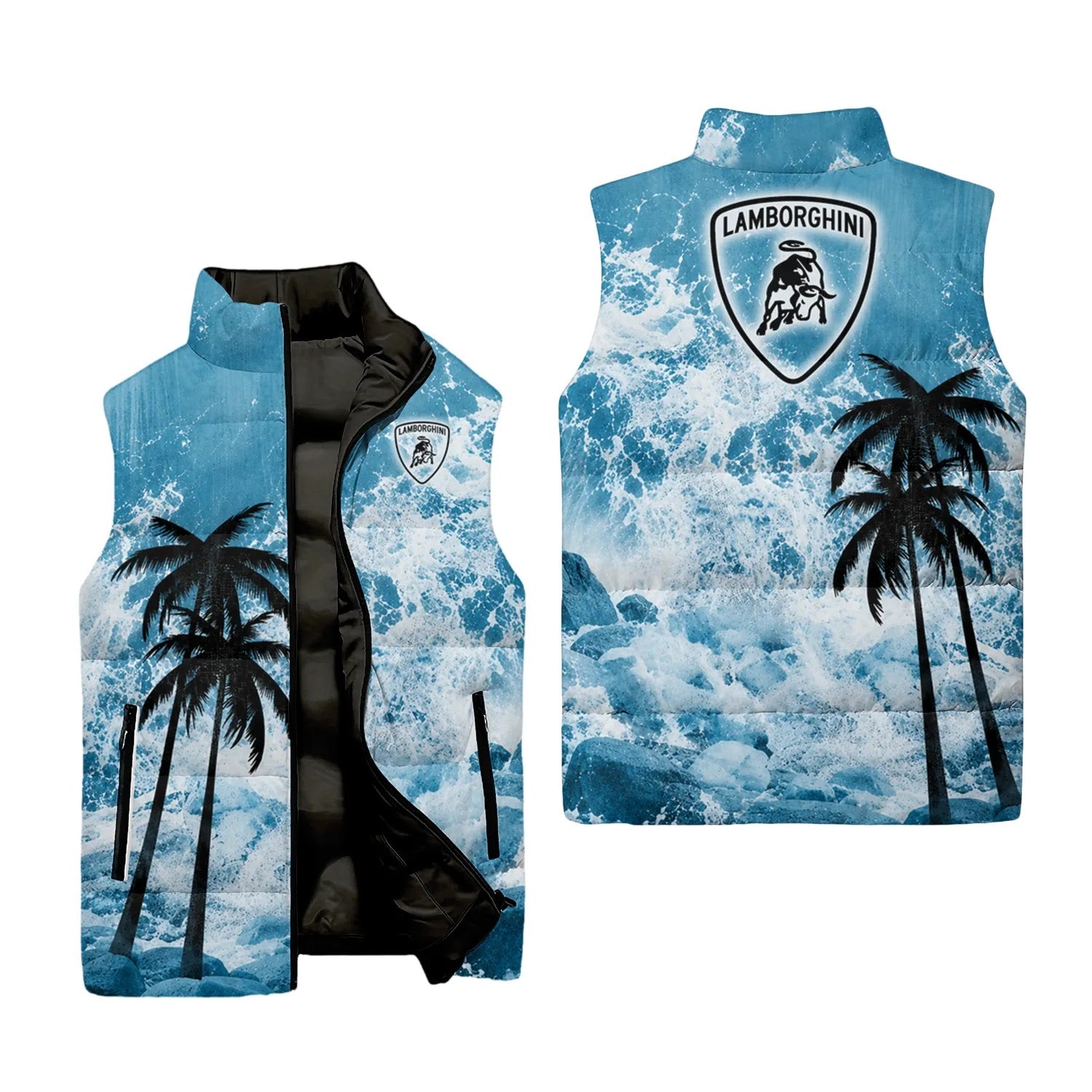 Lamborghini Sleeveless Puffer Jacket SHW052