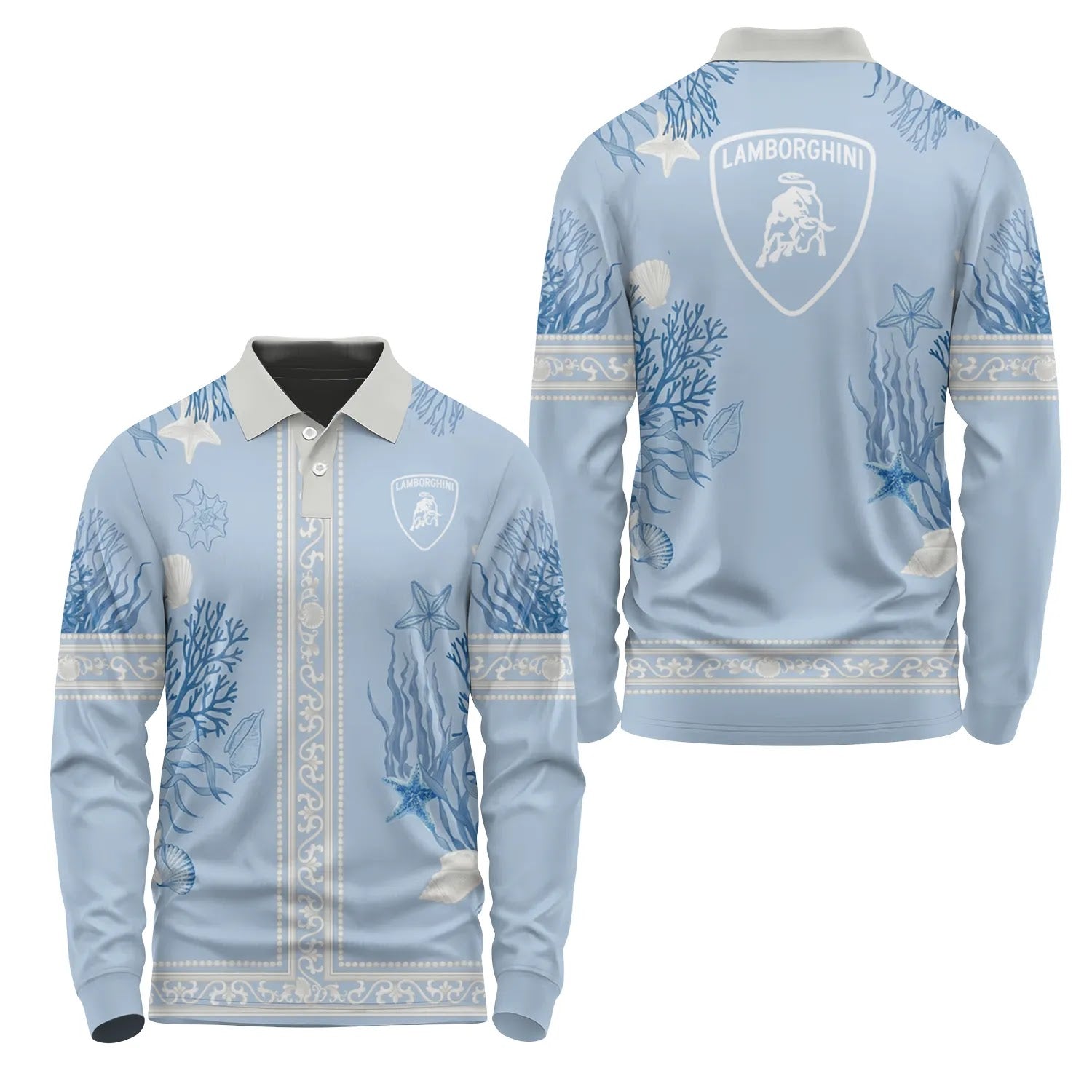 Lamborghini Long Sleeve Polo SHW024