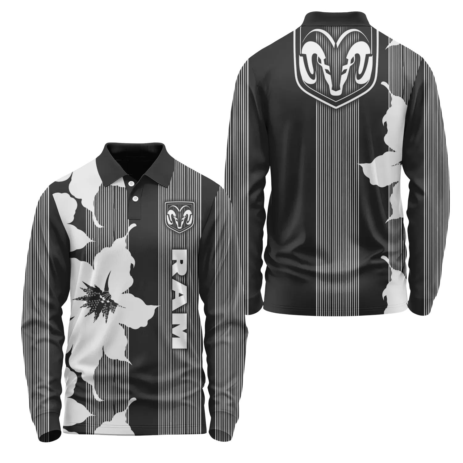 Ram Long Sleeve Polo SHW039