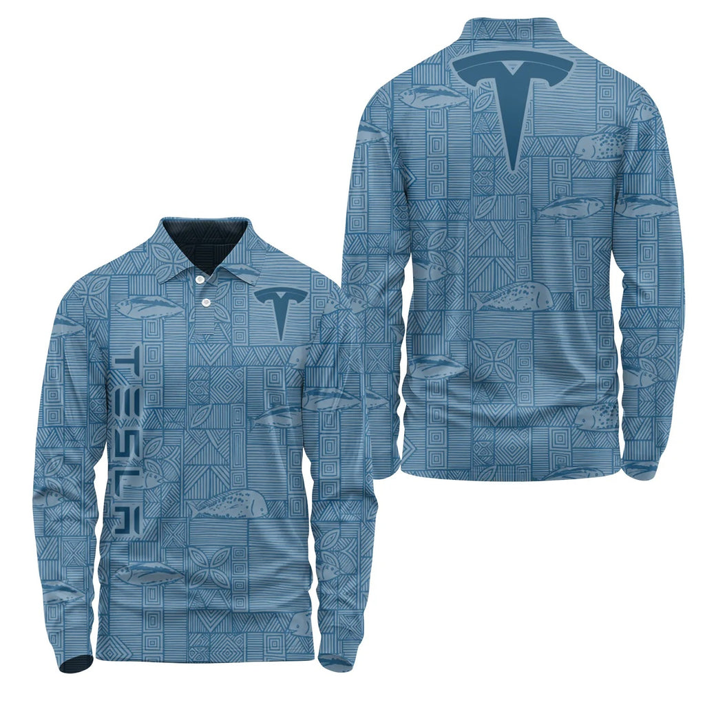 Tesla Long Sleeve Polo SHW012