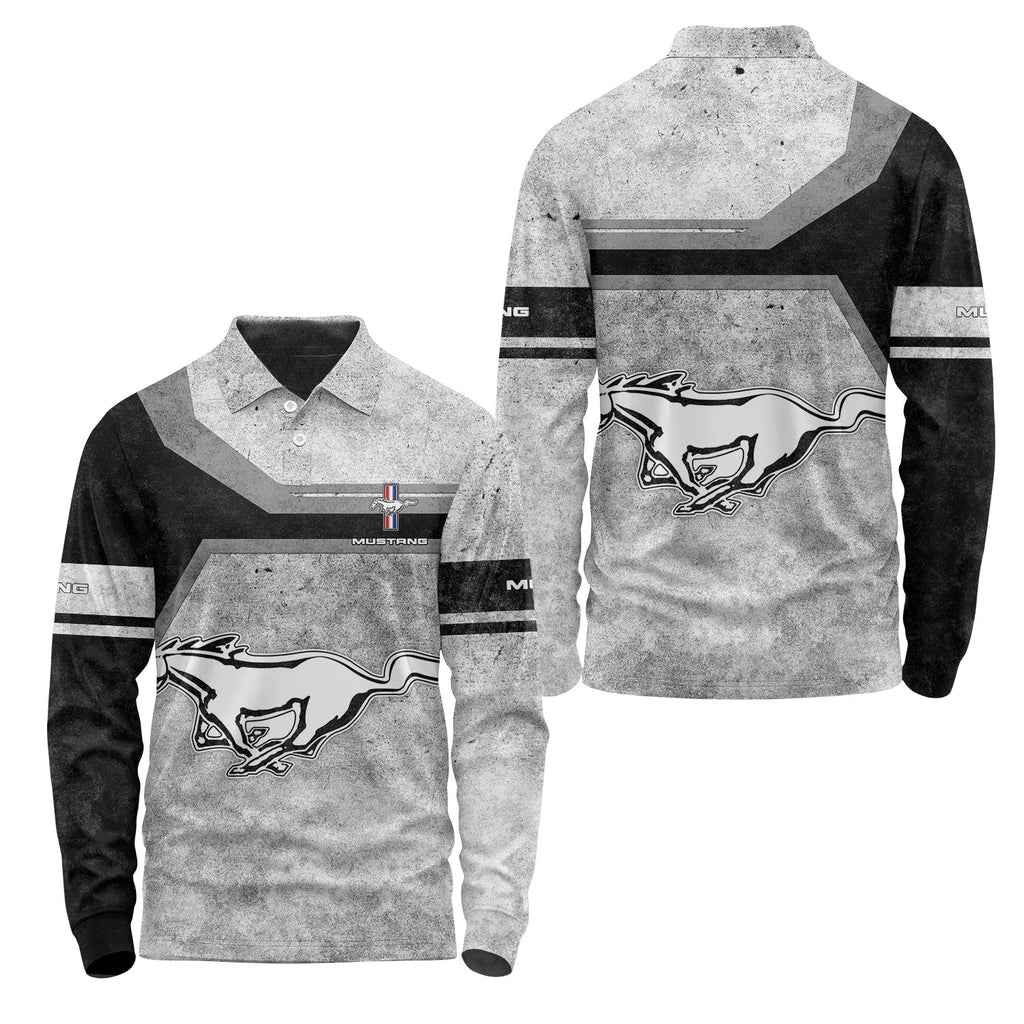 Ford Mustang Long Sleeve Polo SC086