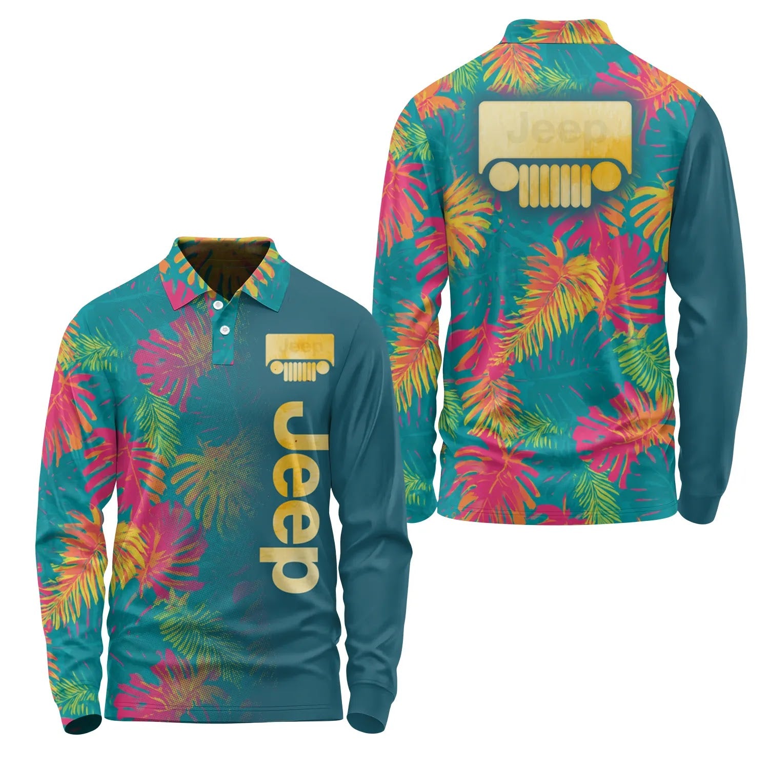Jeep Long Sleeve Polo SHW059