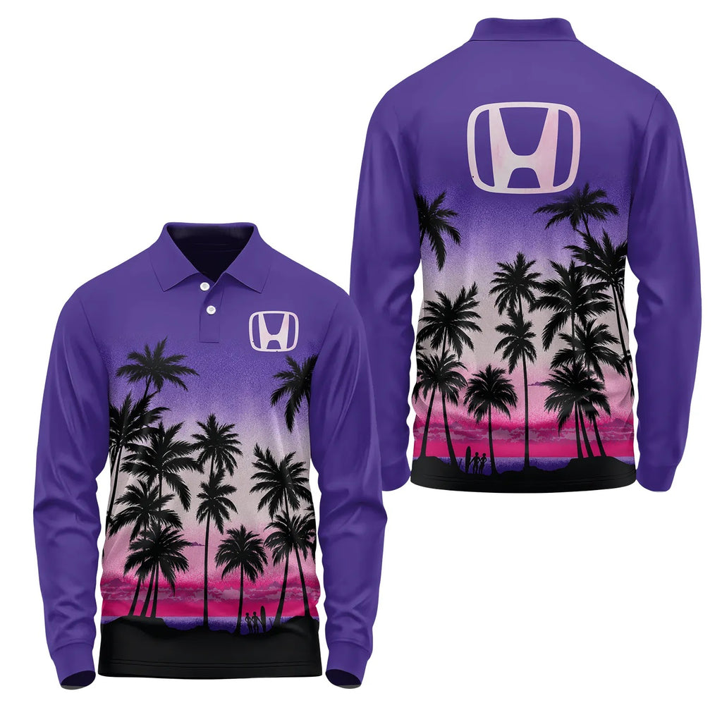 Honda Long Sleeve Polo SHW019
