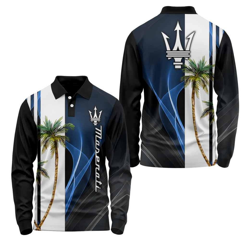 Maserati Long Sleeve Polo SHW036