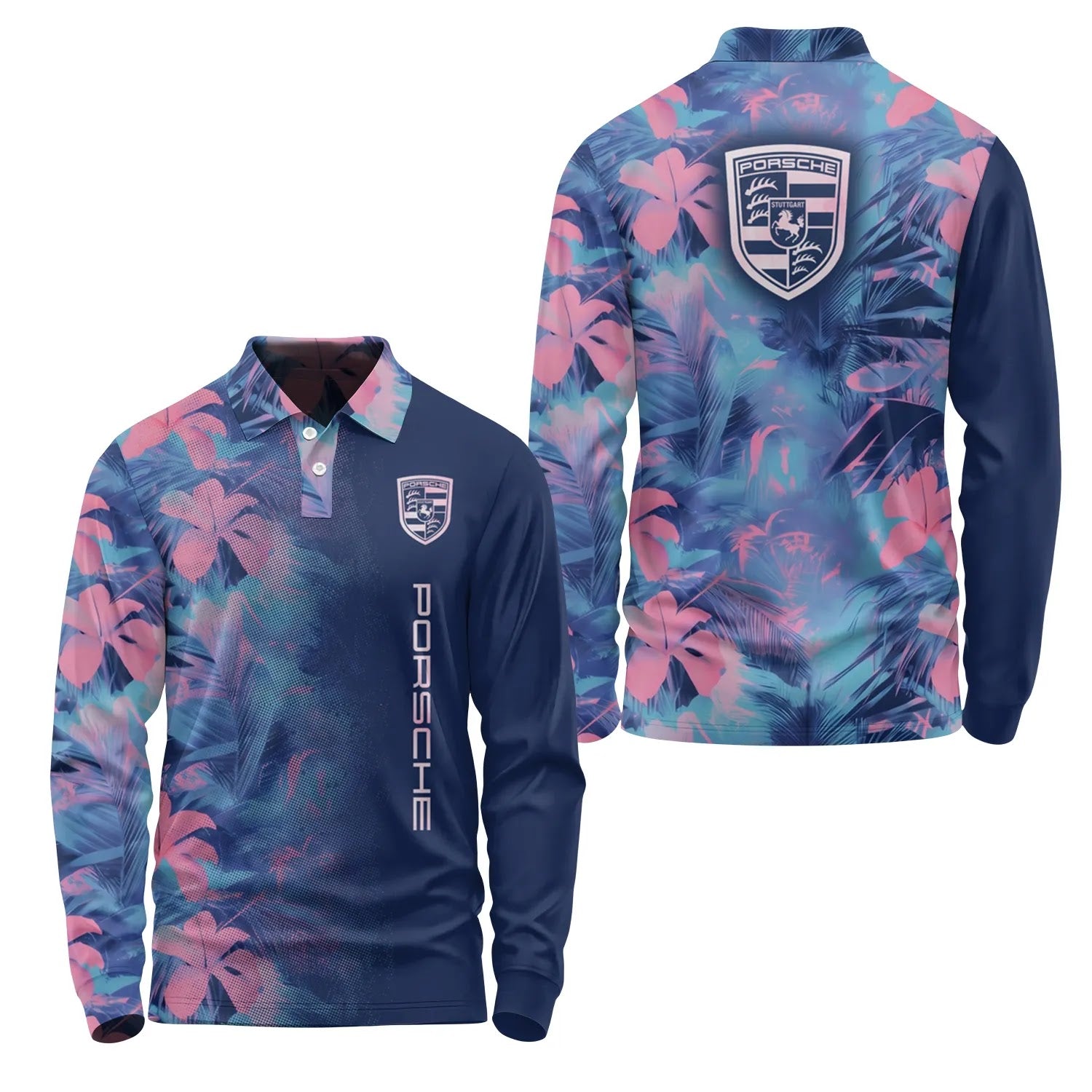 Porsche Long Sleeve Polo SHW054