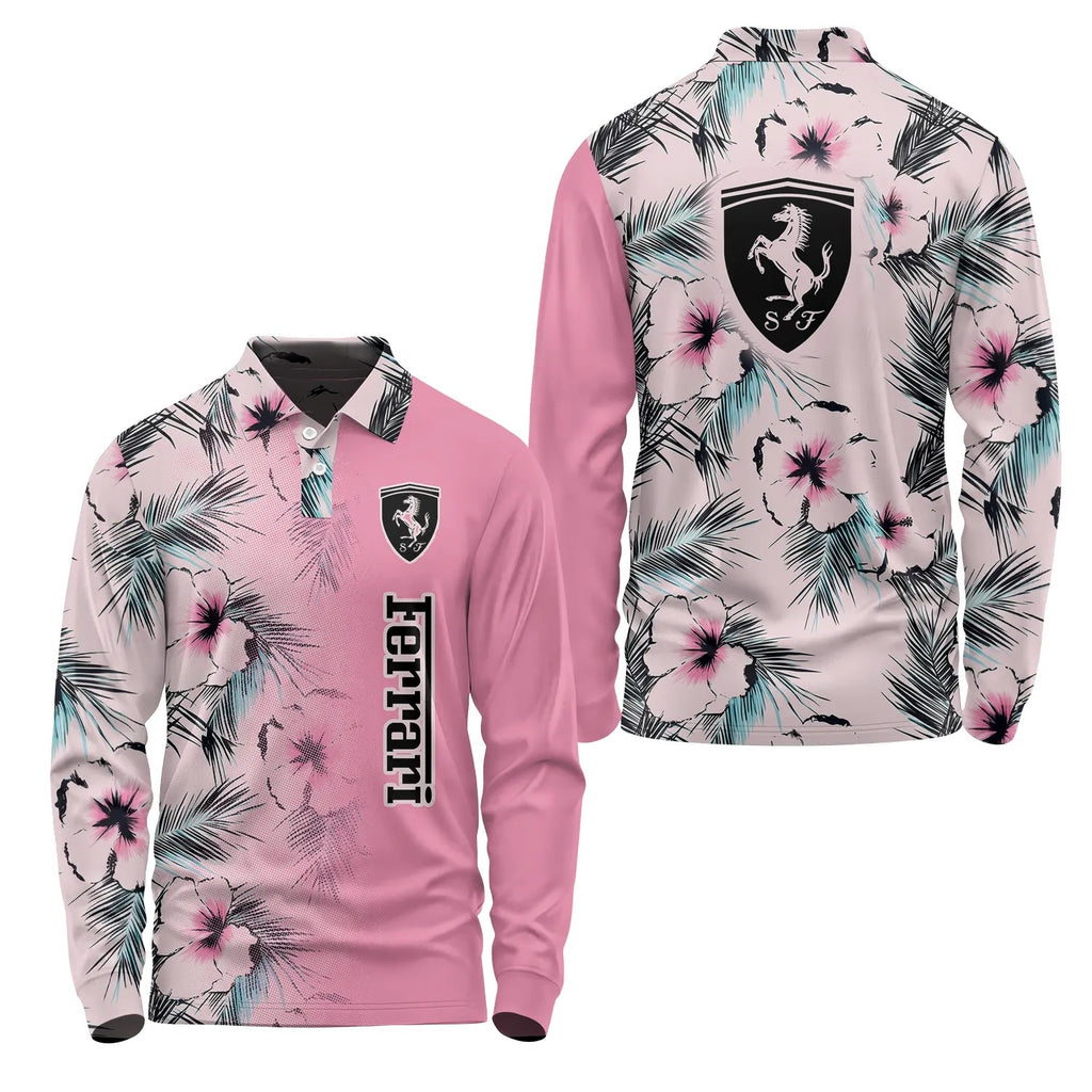 Ferrari Long Sleeve Polo SHW056