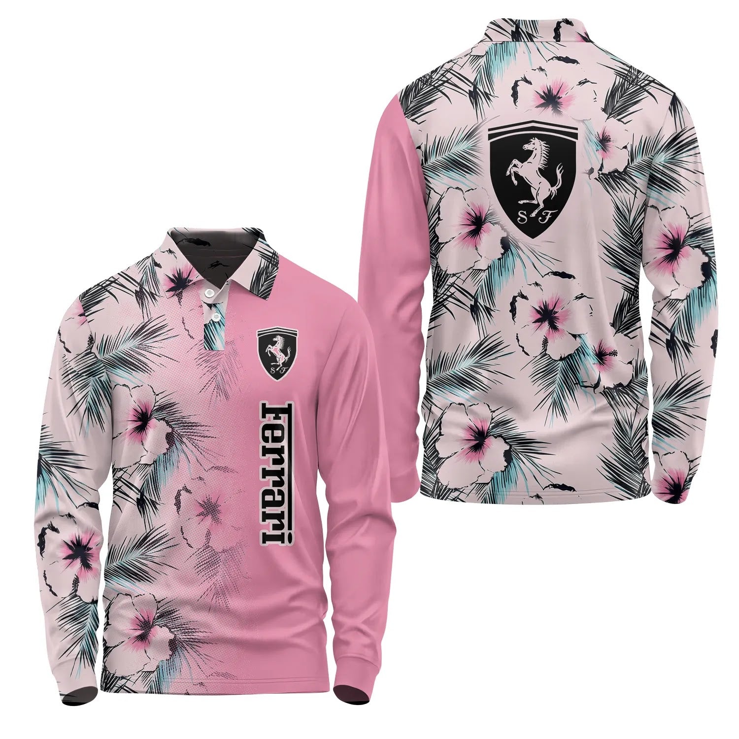 Ferrari Long Sleeve Polo SHW056
