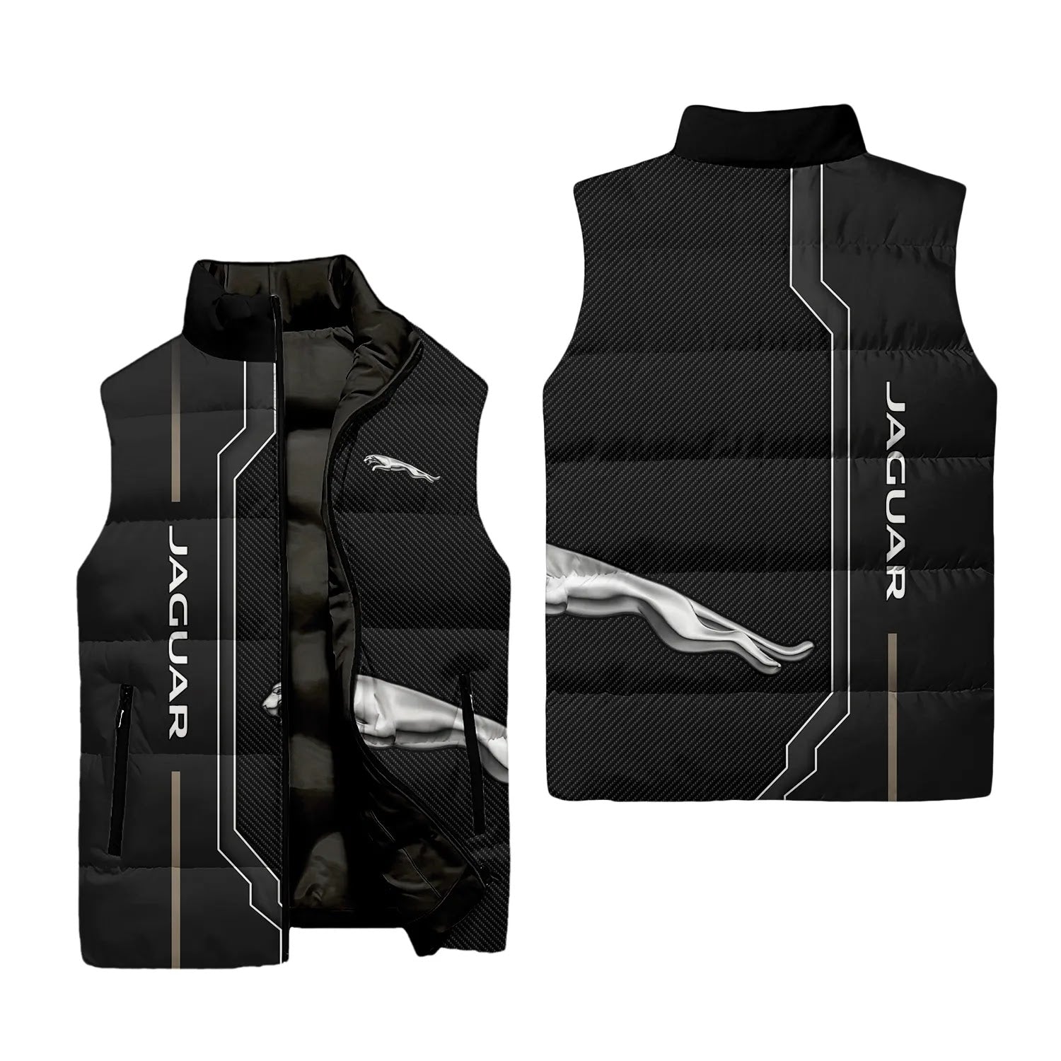 Jaguar Sleeveless Puffer Jacket SC042