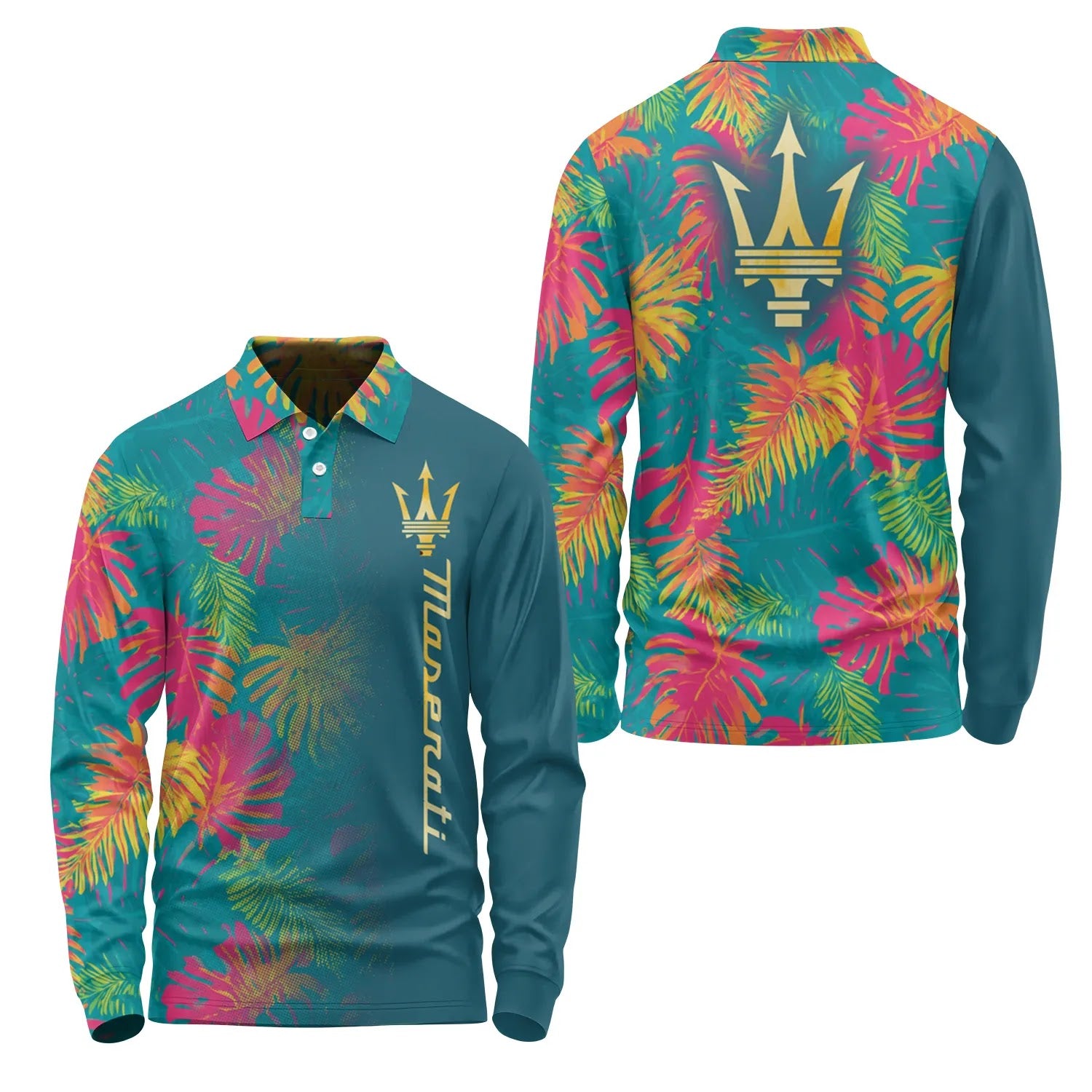 Maserati Long Sleeve Polo SHW059