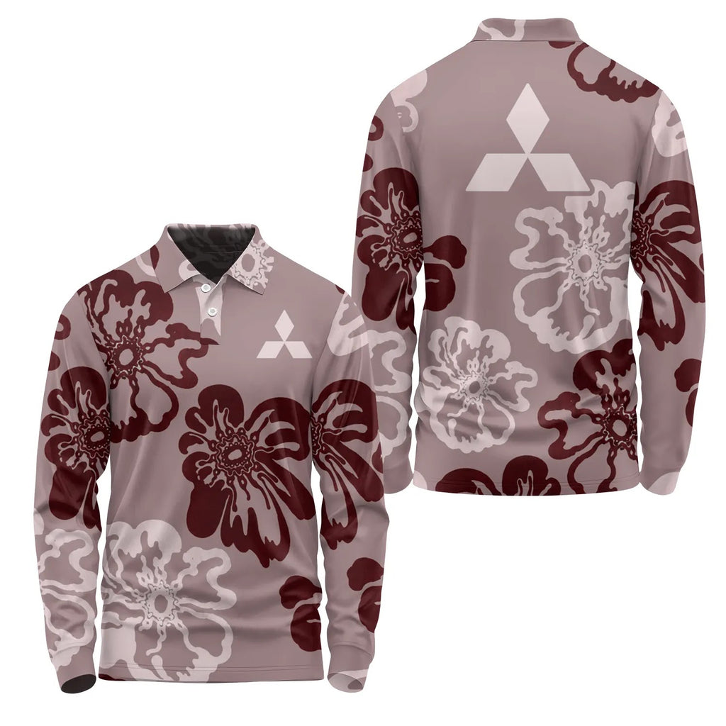Mitsubishi Long Sleeve Polo SHW073