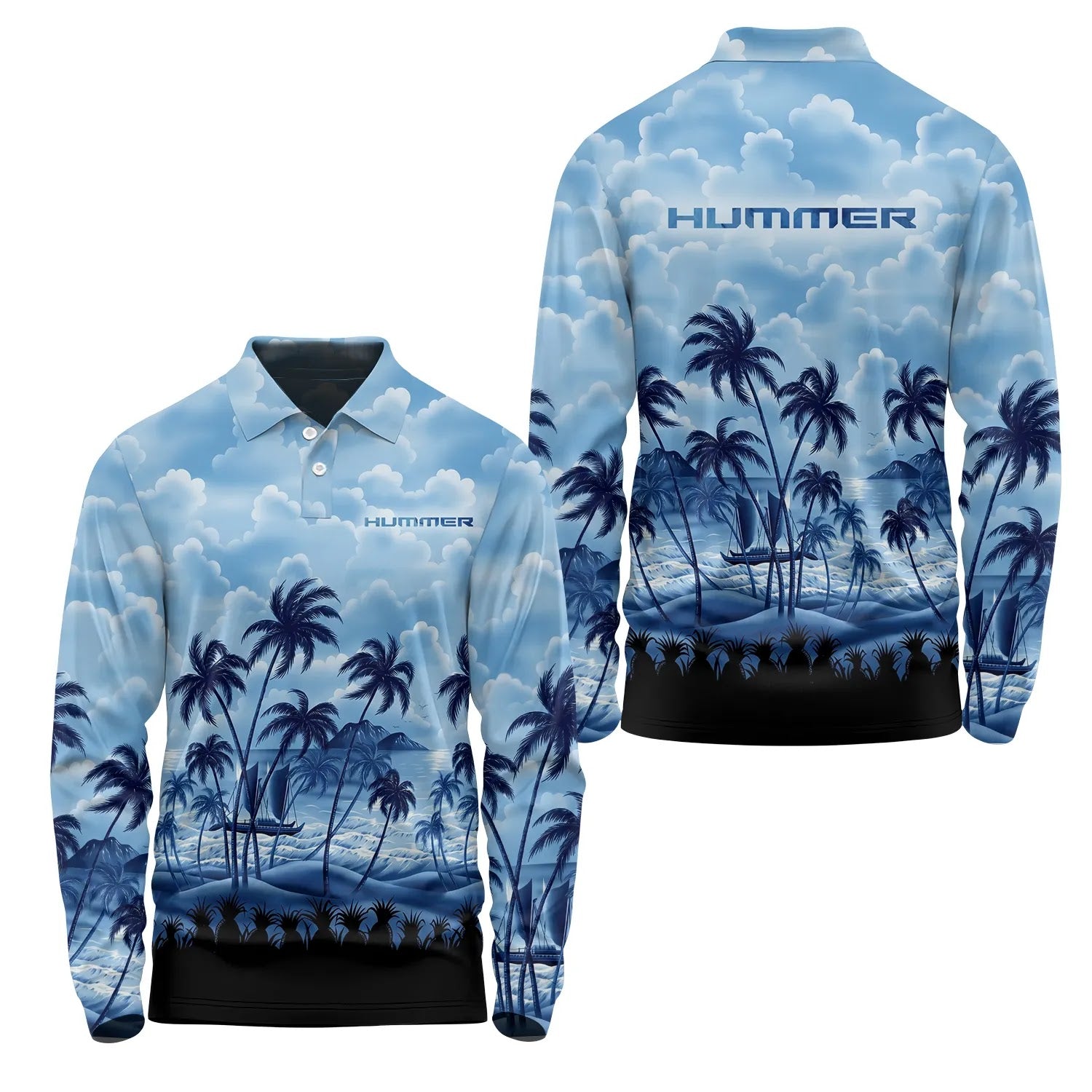 Hummer Long Sleeve Polo SHW018
