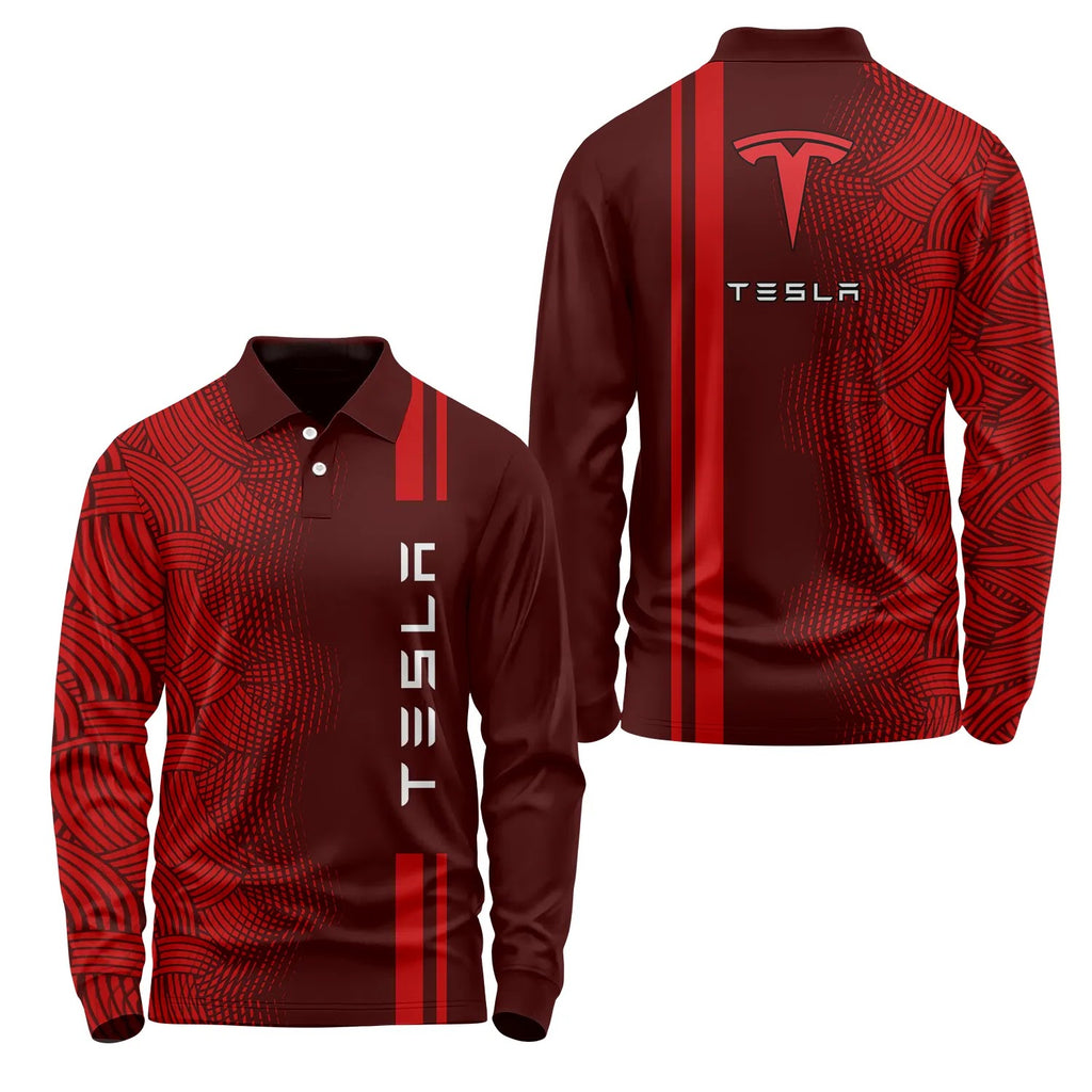 Tesla Long Sleeve Polo SC084
