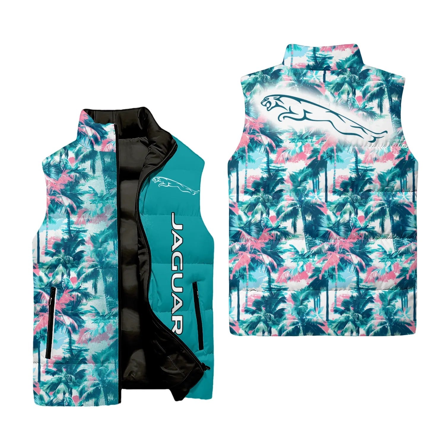 Jaguar Sleeveless Puffer Jacket SHW061