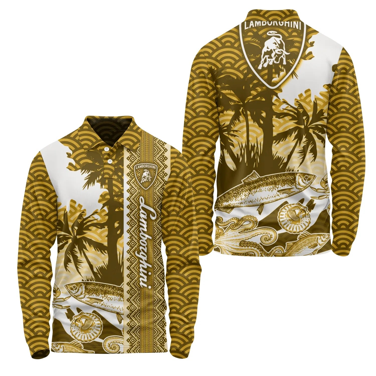 Lamborghini Long Sleeve Polo SHW038