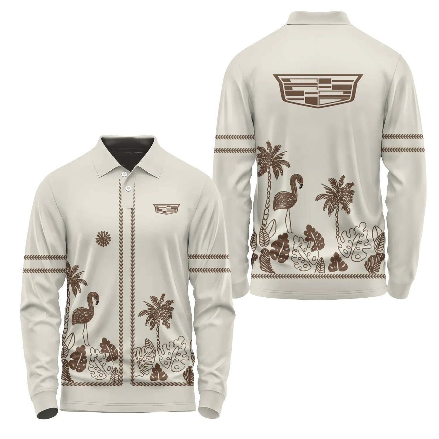 Cadillac Long Sleeve Polo SHW044