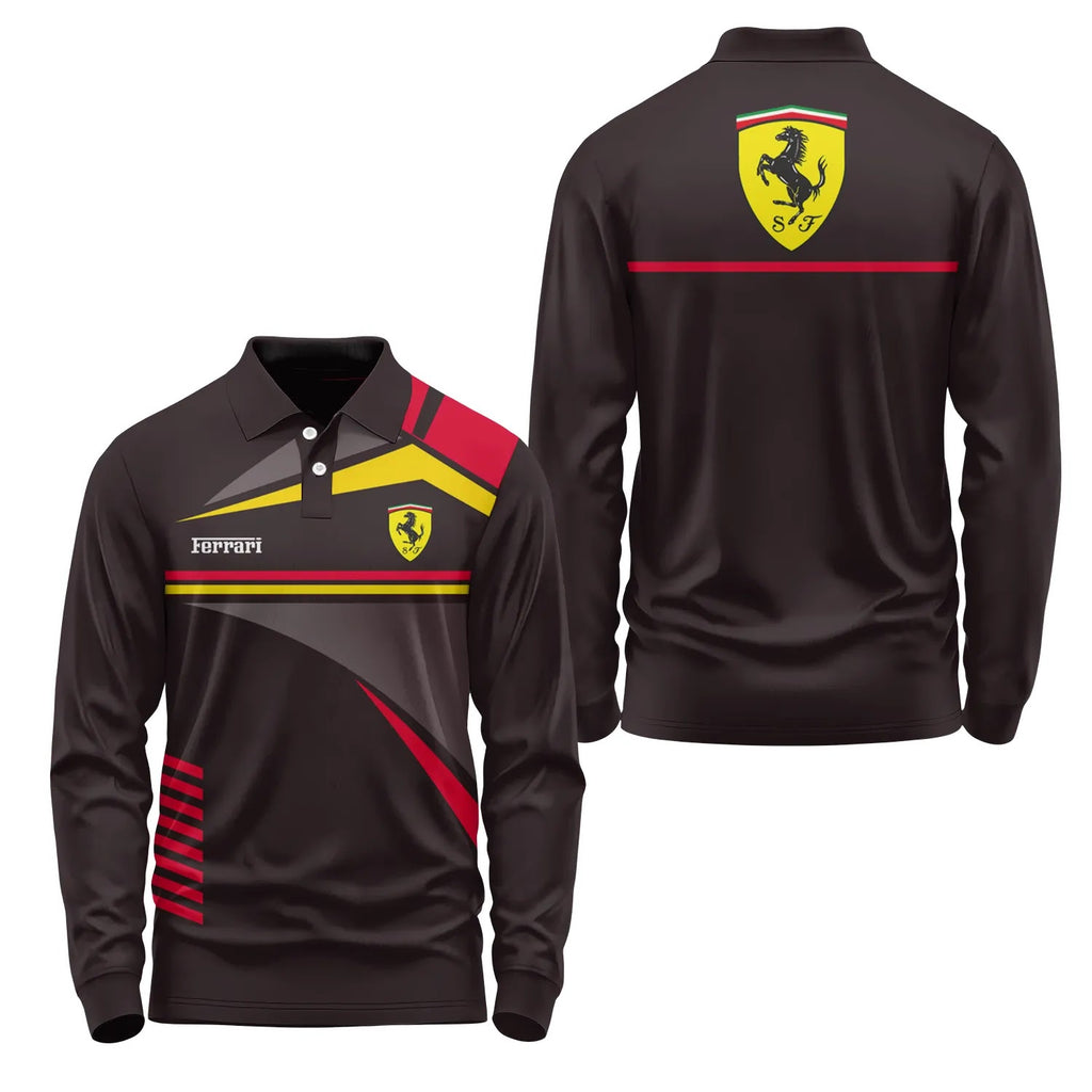 Ferrari Long Sleeve Polo SC067