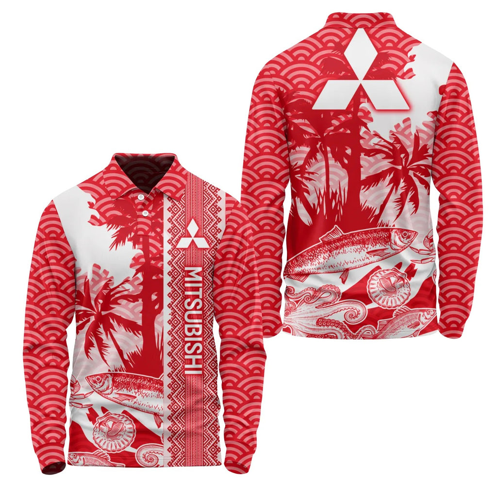 Mitsubishi Long Sleeve Polo SHW038