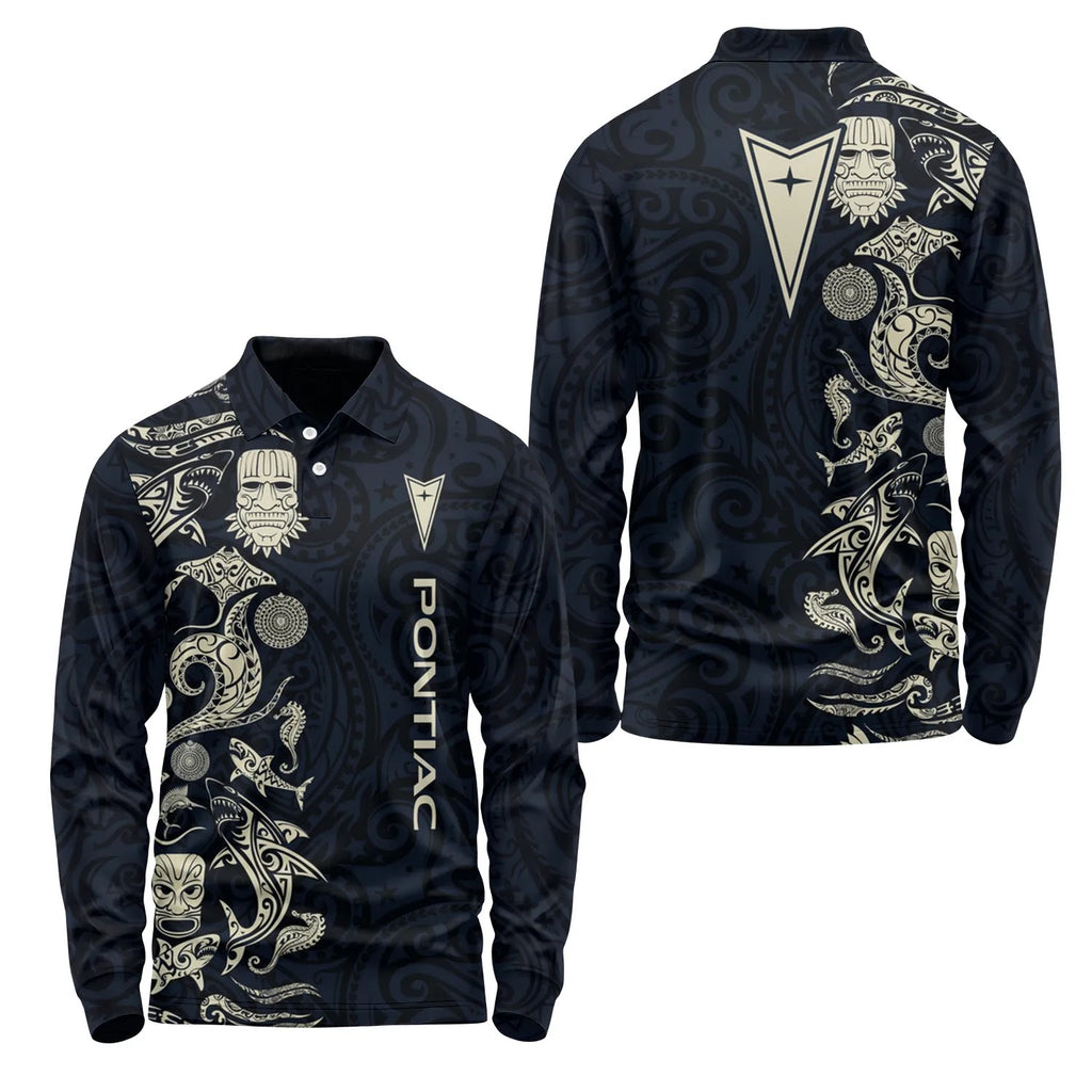 Pontiac Long Sleeve Polo SHW033