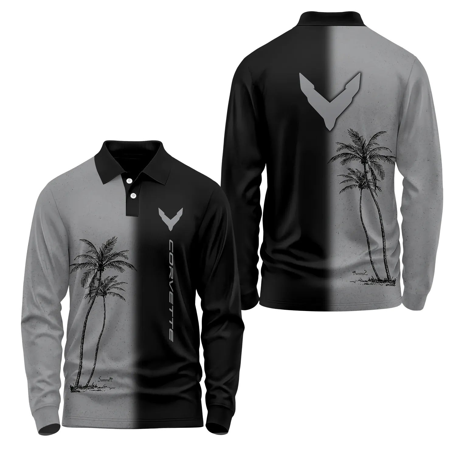Corvette Long Sleeve Polo SHW037