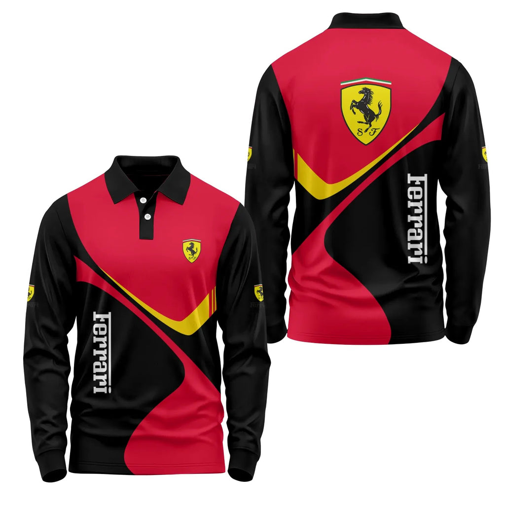 Ferrari Long Sleeve Polo SC058