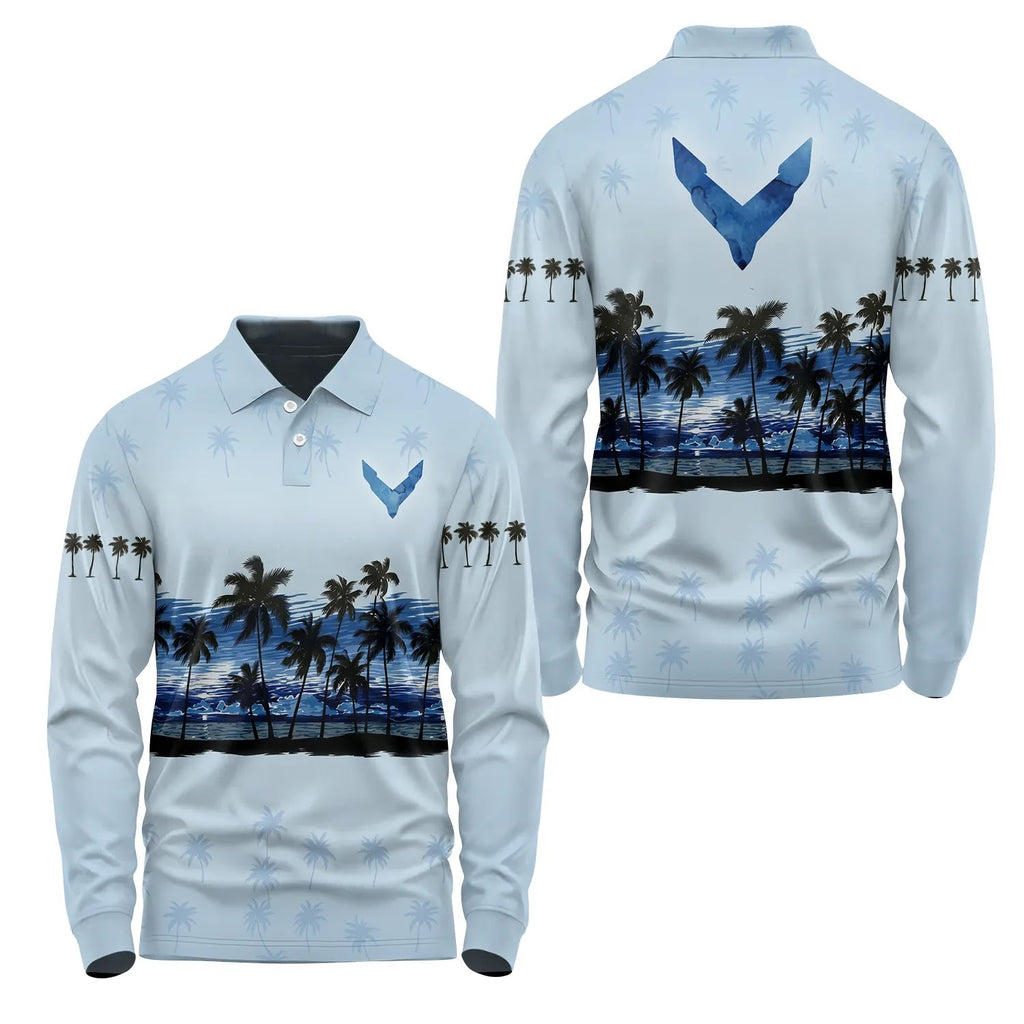 Corvette Long Sleeve Polo SHW016