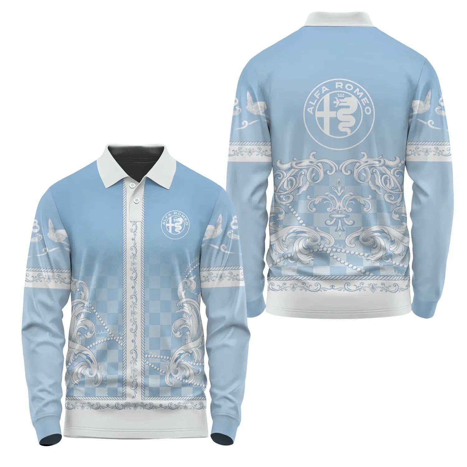 Alfa Romeo Long Sleeve Polo SHW025