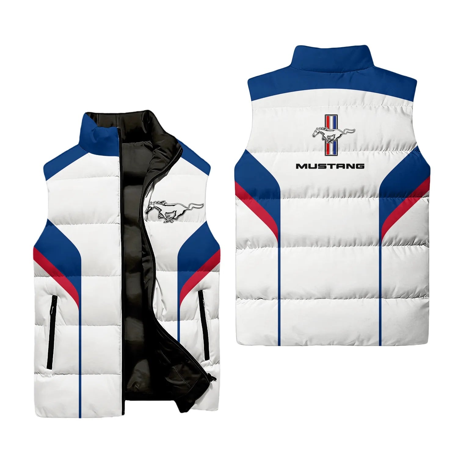 Ford Mustang Sleeveless Puffer Jacket SC113