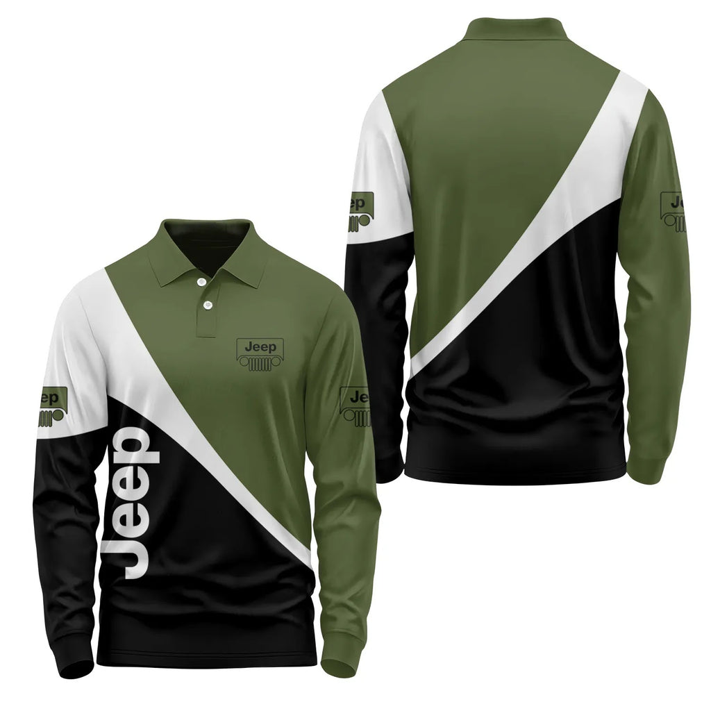 Jeep Long Sleeve Polo SC090