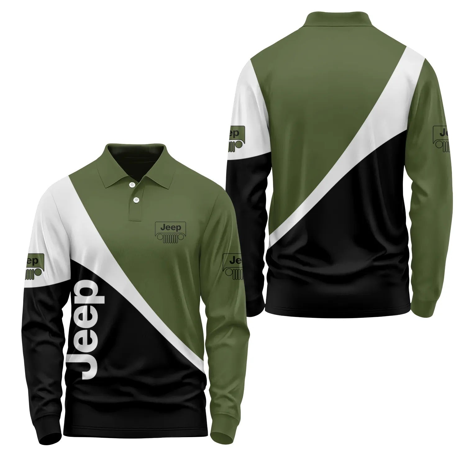 Jeep Long Sleeve Polo SC090