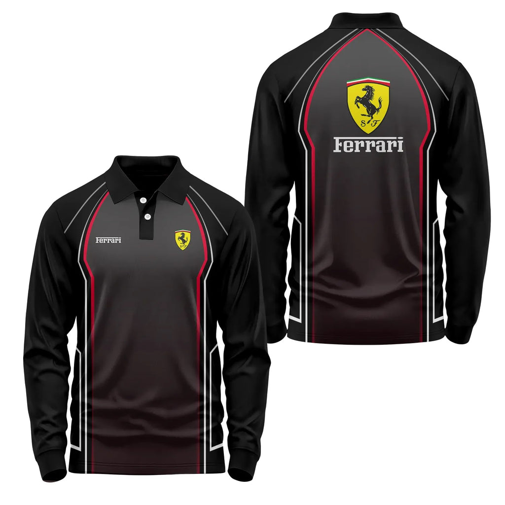 Ferrari Long Sleeve Polo SC061