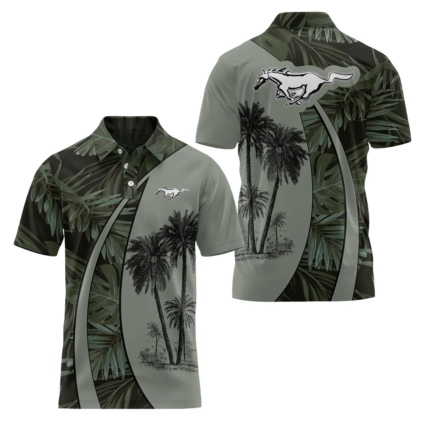 Ford Mustang Short Sleeve Polo SHW063