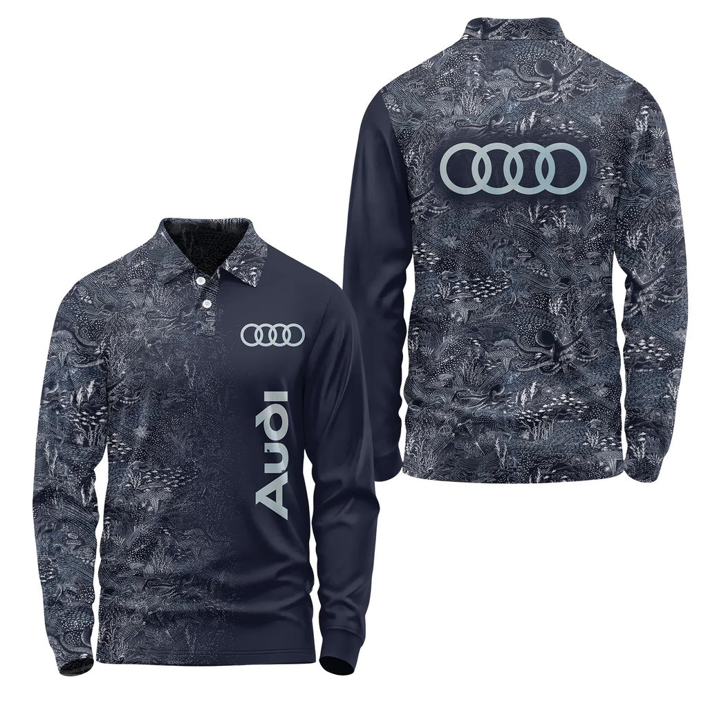 Audi Long Sleeve Polo SHW006