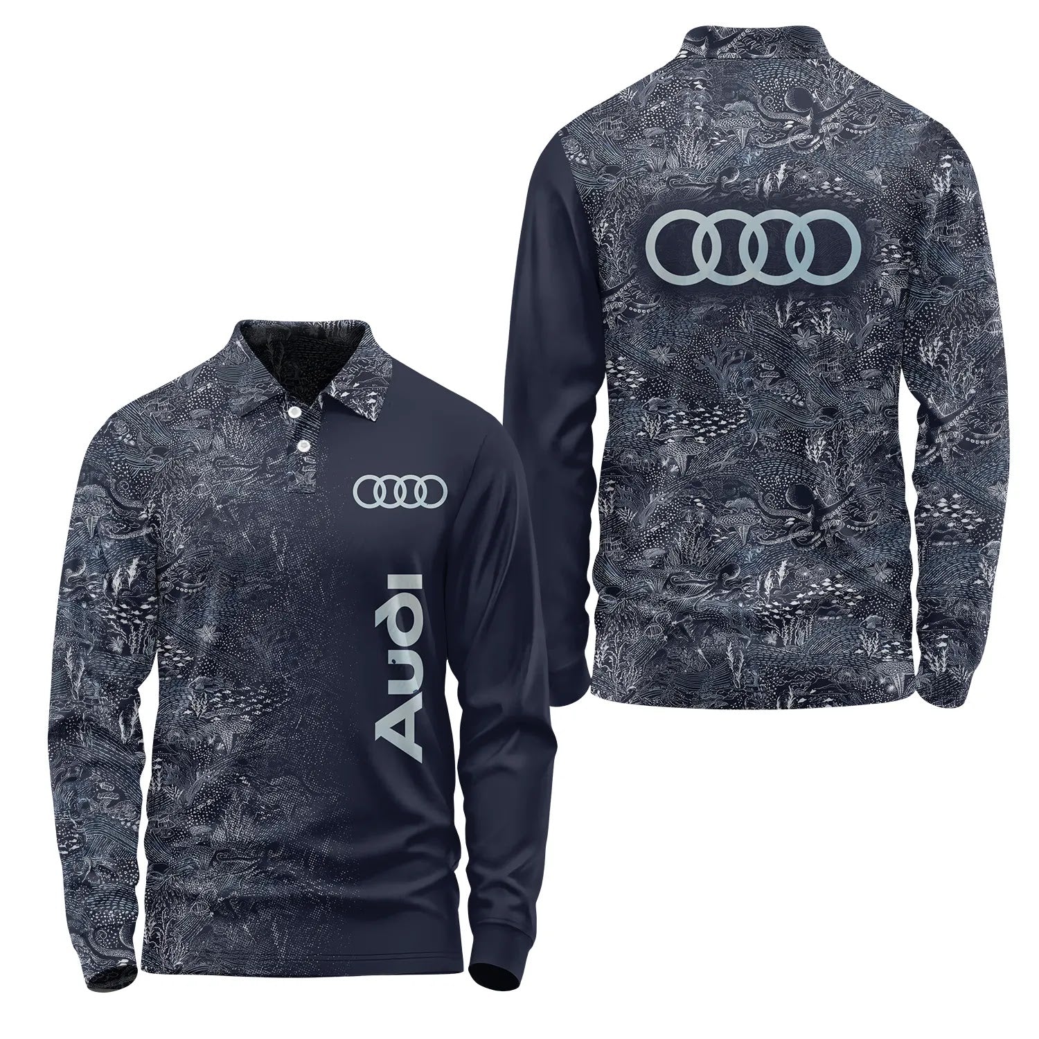 Audi Long Sleeve Polo SHW006