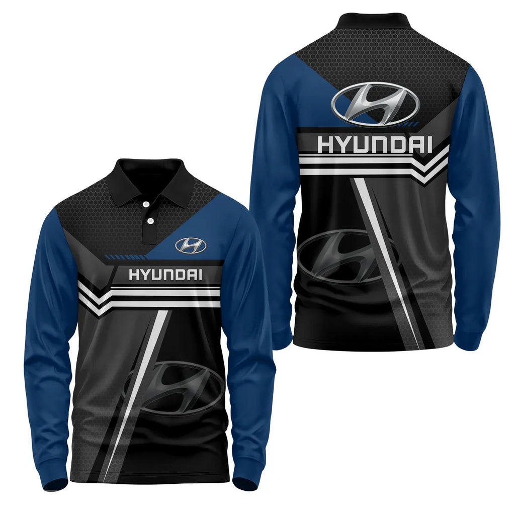 Hyundai Long Sleeve Polo SC071