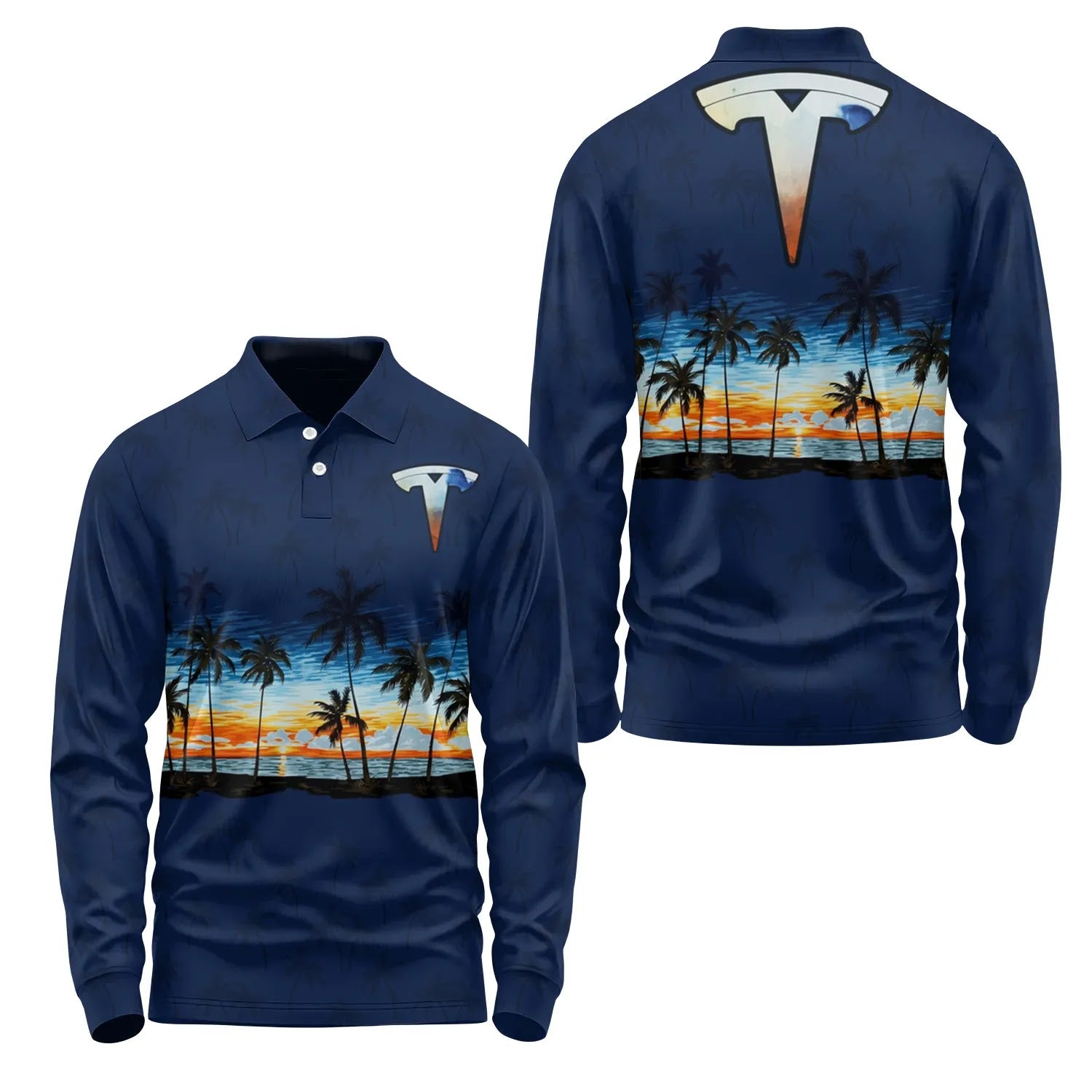 Tesla Long Sleeve Polo SHW017
