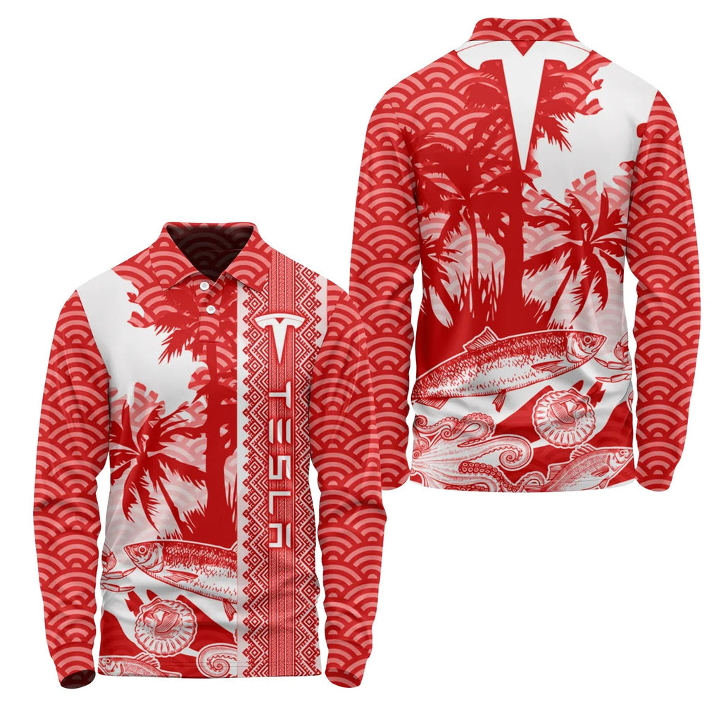Tesla Long Sleeve Polo SHW038