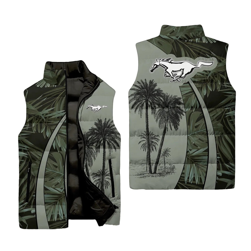 Ford Mustang Sleeveless Puffer Jacket SHW063